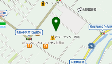 メンズカーブス松阪パワーセンターの地図画像