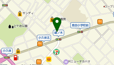 ボブ美容室の地図画像