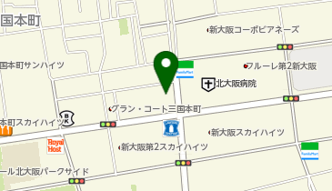 かさねや新大阪店の地図画像