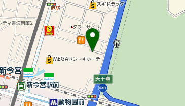 串かつおうじ動物園前店の地図画像