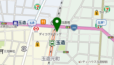 アネラ玉造店の地図画像