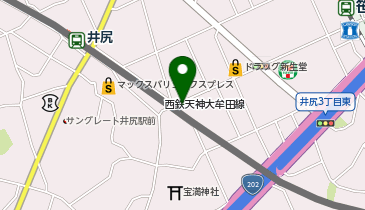 ほうしゅやまジム・整体院井尻店の地図画像