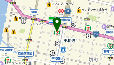 にくまる平和通店の地図画像