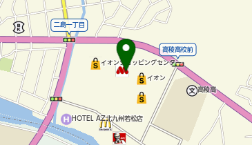ペットワイド若松店の地図画像