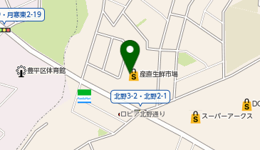 株式会社産直フレッシュ北野店の地図画像