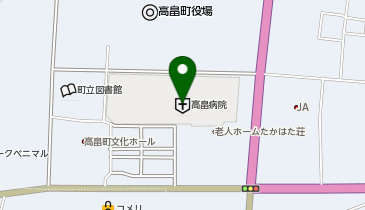 公立高畠病院売店の地図画像