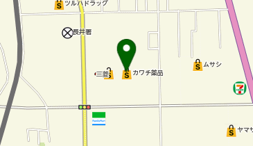 カワチ薬局長井店の地図画像