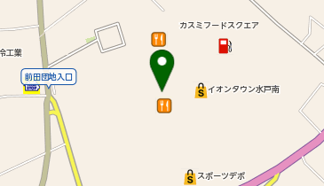 オフストアイオンタウン水戸南店の地図画像