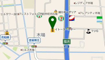ペットの専門店コジマ 木場店の地図画像