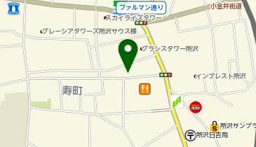 柔道整復院所沢の地図画像