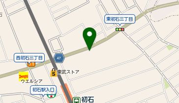 初石鍼灸マッサージ院の地図画像