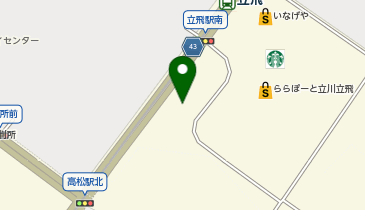 立川オハナ動物病院の地図画像