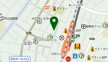 BeautyWorksShanti松戸店の地図画像
