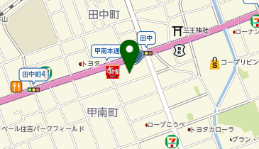 日本理容 甲南店の地図画像