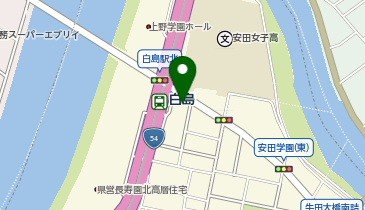 鮨処京の寿し白島店の地図画像