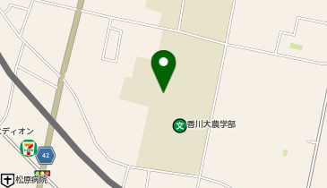 香川大学生協農学部食堂の地図画像