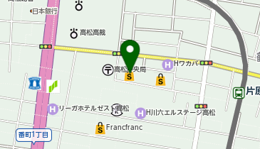 株式会社エアウィーヴ高松三越店の地図画像