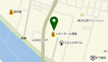 インドダイニングカフェマターイオンモール徳島店の地図画像