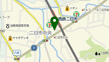 鶏好二日市店の地図画像