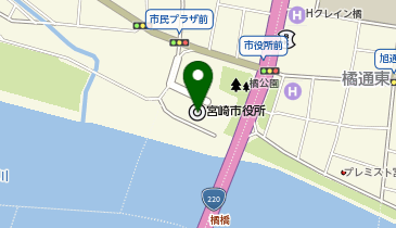 ハローワークみやざき福祉就労支援コーナーの地図画像