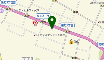 アフレッシュ水戸の地図画像