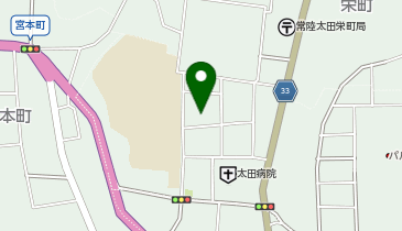 常陸太田市 太田公民館事務室の地図画像