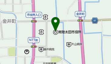 常陸太田市 山吹運動公園 スポーツ振興課の地図画像