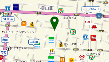 メンズ脱毛NAX八王子店の地図画像