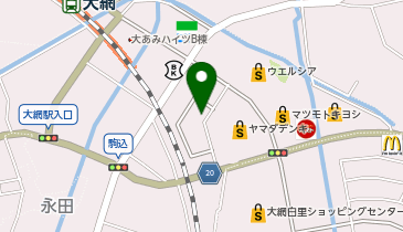 菓子工房雅の地図画像