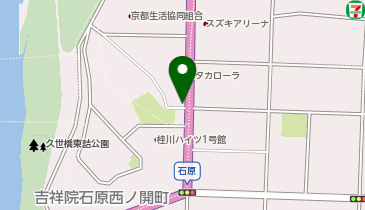 うさぎとわたし京都店の地図画像