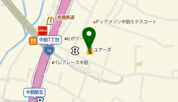 株式会社佐伯宝飾中筋店の地図画像