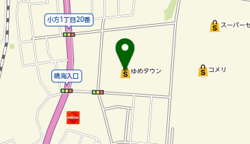 お好み一番地ゆめタウン大竹の地図画像