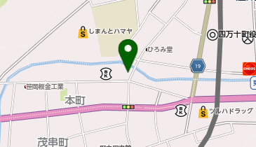 四万十町コワーキングスペースの地図画像