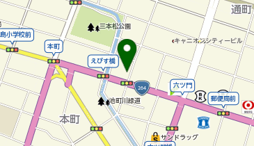 久留米恋しやの地図画像