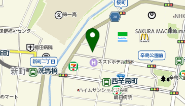 桜町サンシャイン動物病院の地図画像