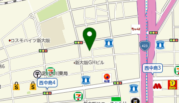 河合塾カルス(KALS)新大阪校の地図画像