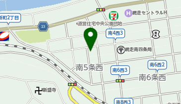 北海道電力ネットワーク株式会社網走ネットワークセンター浦士別の一部、清の地図画像