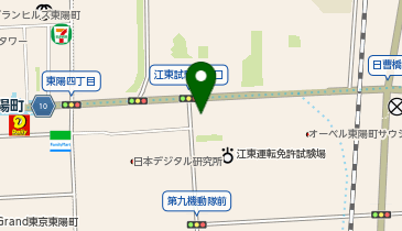 トヨタモビリティ東京株式会社 江東砂町店の地図画像