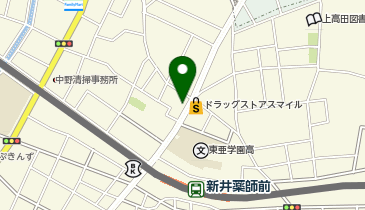 ナポリの窯新井薬師店の地図画像