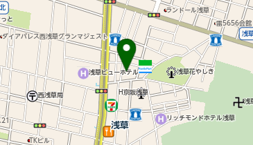 INDOORGOLFGARDENロック(6)ASAKUSAの地図画像