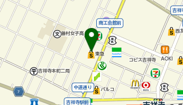 100円ショップセリア東急百貨店吉祥寺店の地図画像