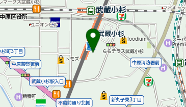 アモスタイルバイトリンプららテラス武蔵小杉店の地図画像