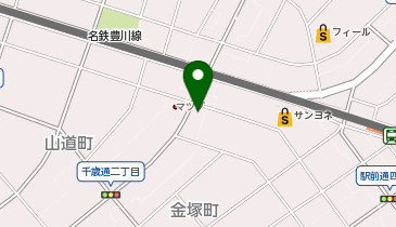 ピザハット豊川千歳通店の地図画像