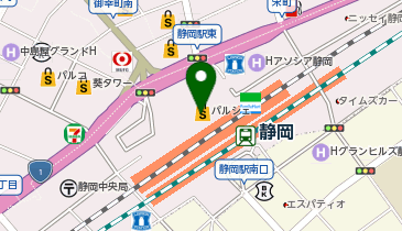 アクセサリーズブラッサム静岡パルシェ店の地図画像