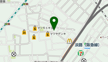 かがやき骨盤整体院・淡路の地図画像