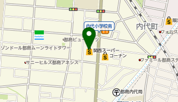 ラポールヘアー関西スーパー内代店の地図画像