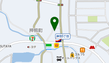 シナジム(synergym)奈良押熊店の地図画像
