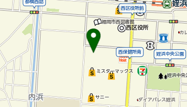 九大進学ゼミ内浜校の地図画像
