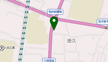 八女管楽器の地図画像