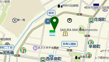 オンリーカットボックスサクラマチクマモトの地図画像